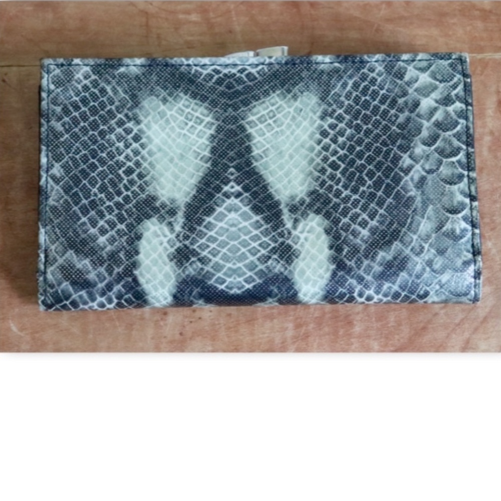 Icing Accessories Snake Print Credit Card Wallet
